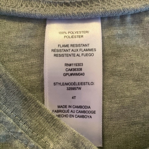 Sweet Dreams Gingerbread Man 2 Piece Fleece Pajama - Size 4T - Picture 5 of 9